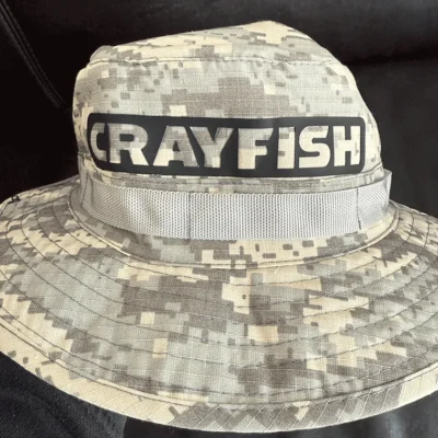 Anglerhut Camouflage mit Crayfish
