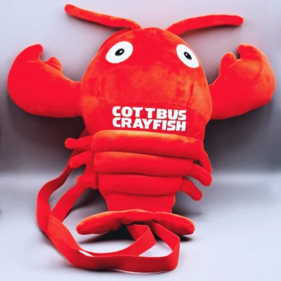 Rote Krebs Umhängetasche mit Crayfish Aufdruck
