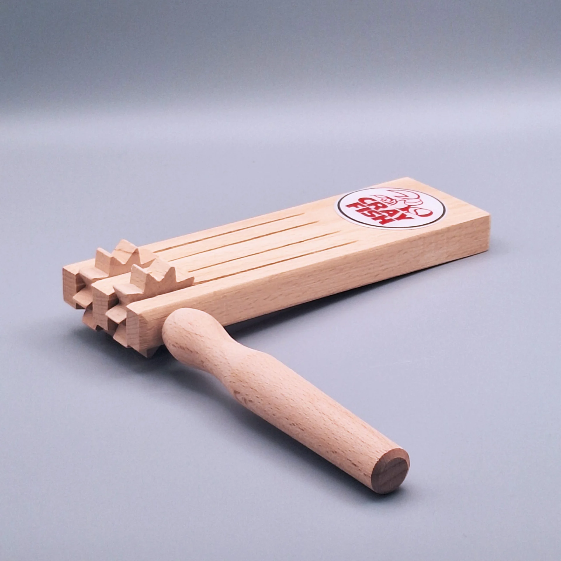 Ratsche mit Griff - aus Holz