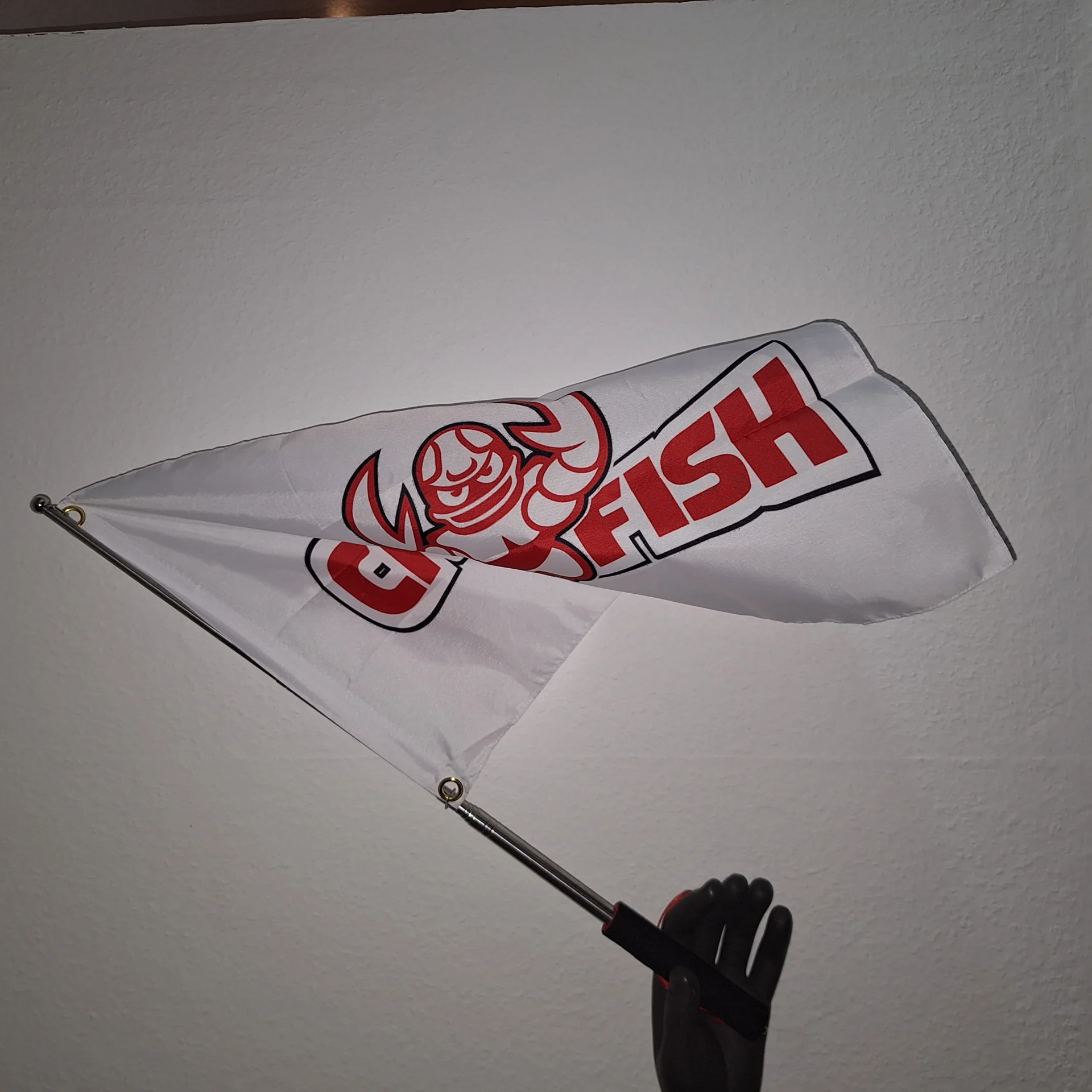 Crayfish Flagge mit Teleskopstange